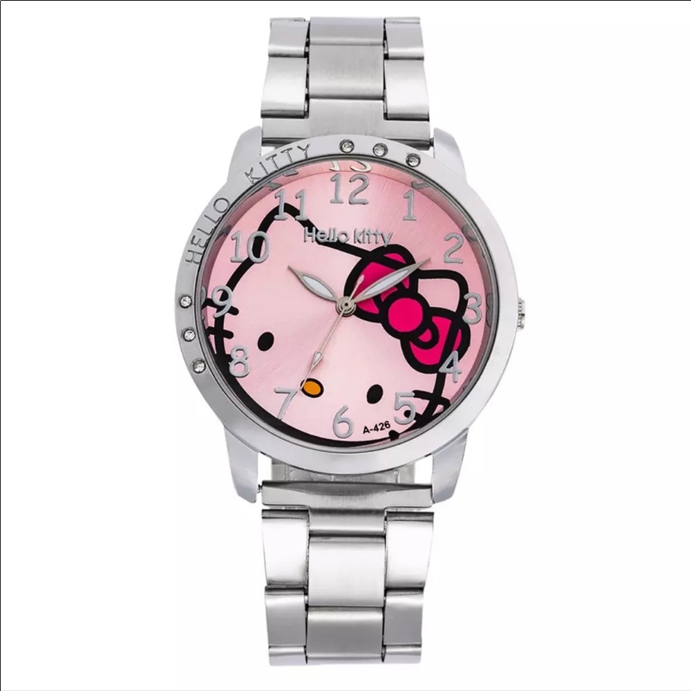 NWOT Hello Kitty watch, silver, 1 left